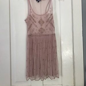 Pink shear American eagle tunic